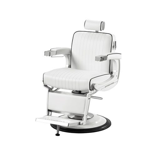 BB225 Elite White Elegance Barber Chair