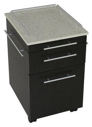 Touch America 41058-2 Pedicure Trolley In Dark Wenge Color