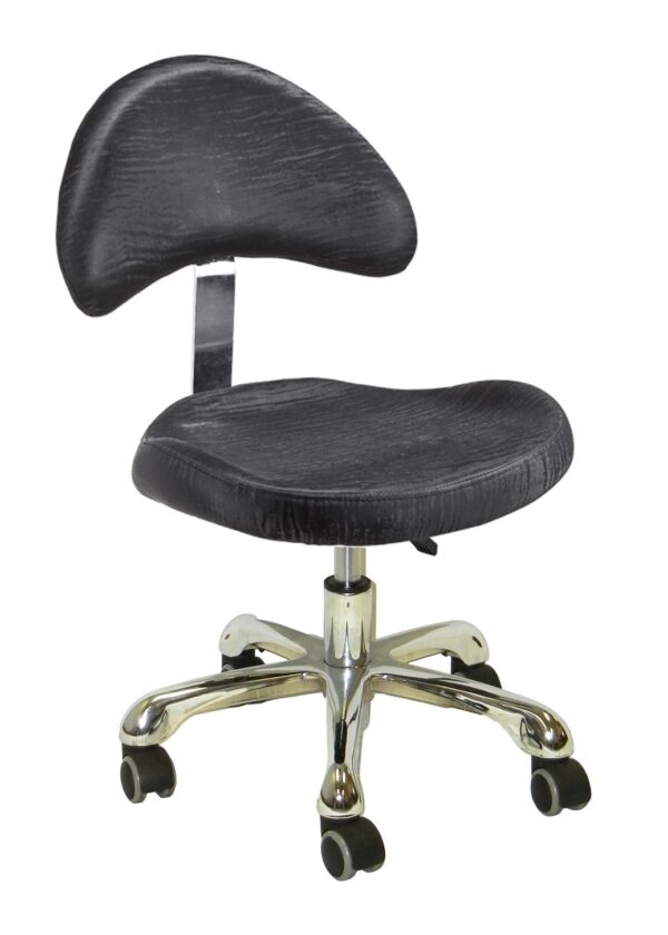 Italica Large Seat Pedicurist Stool Wide Backrest
