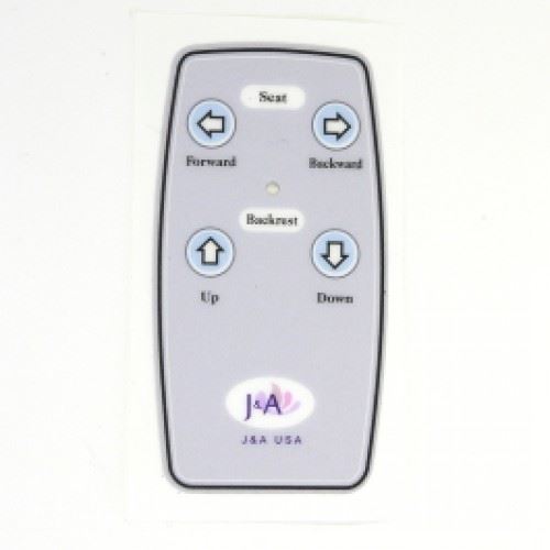 Remote Sticker for Recline/Slide On Pedicure Chair Tops