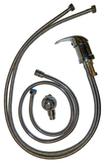 602 UPC Coded Asse1001- 3/8" Hot Cold Faucet 1/4" Hose -Dual Sprayer +$60.00