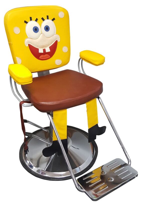 Masked Yellow Man Kids Hair Styling Chair