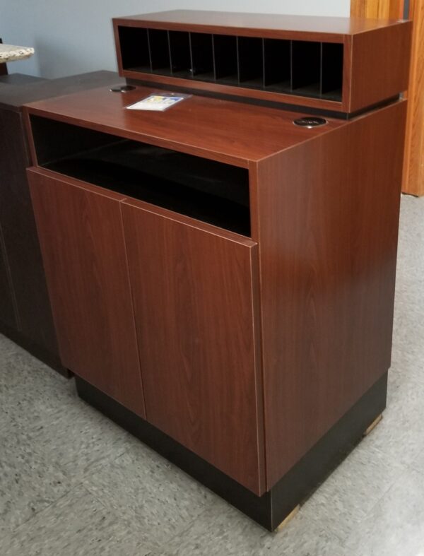 Showroom Model Concierge Desk Shaker Cherry USA Made