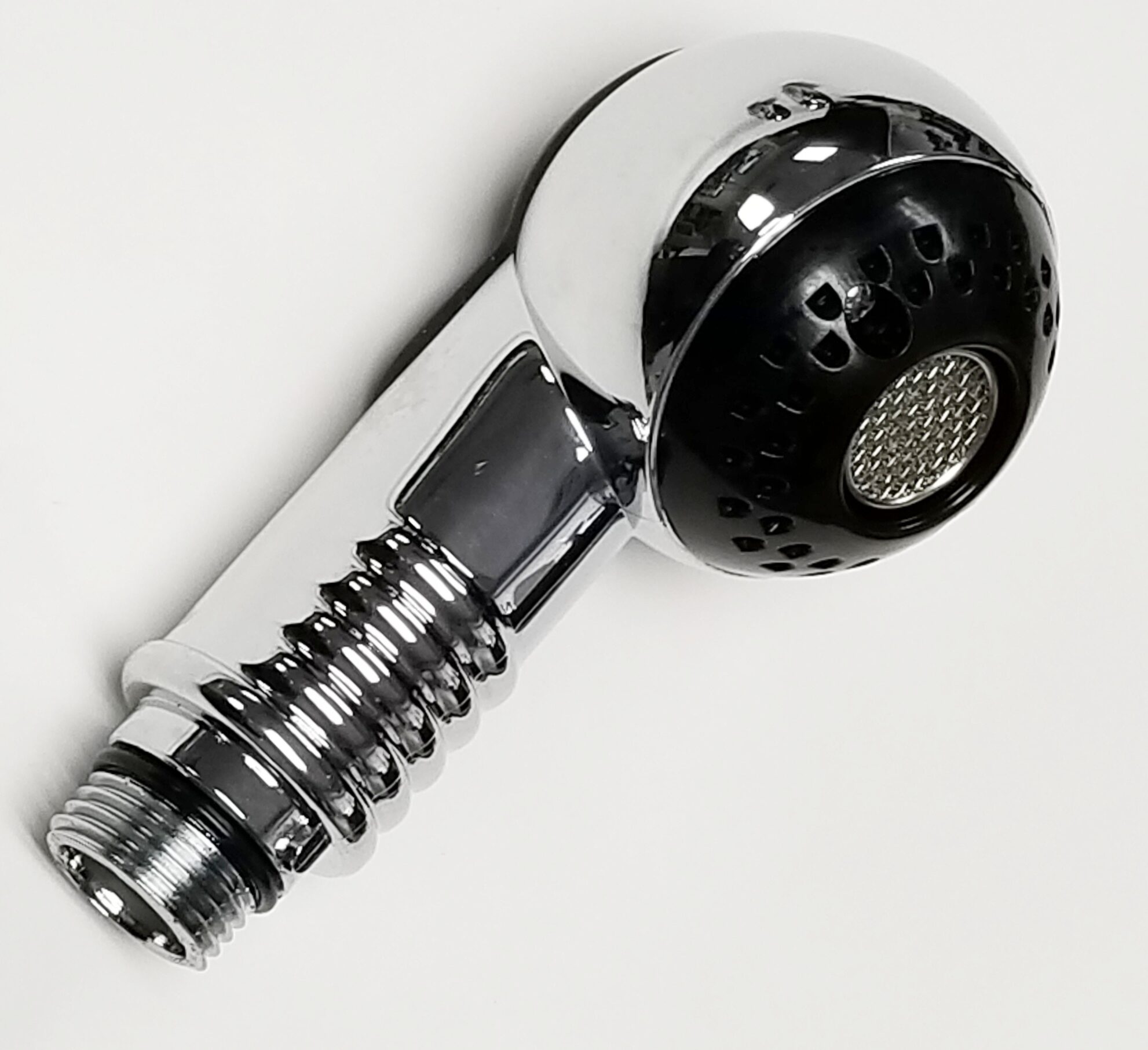 4.5 Inch Sprayer Head Dual Sprayer Chrome For Salon Shampoo Hoses