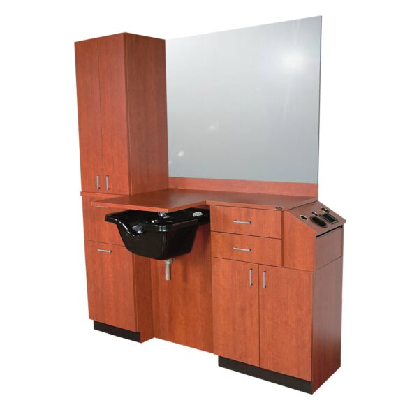 5515-66 Wide 39 High Shampoo Wet Booth Station