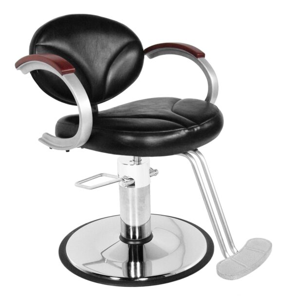 9100 Hair Styling Chair Wood Capped Arms