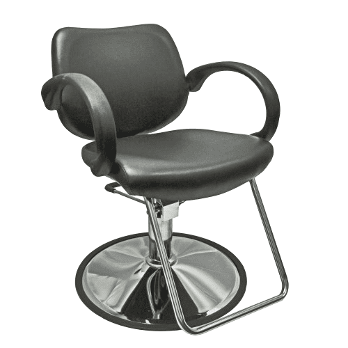 6651 Low Back Styling Chair Hard Plastic Arms