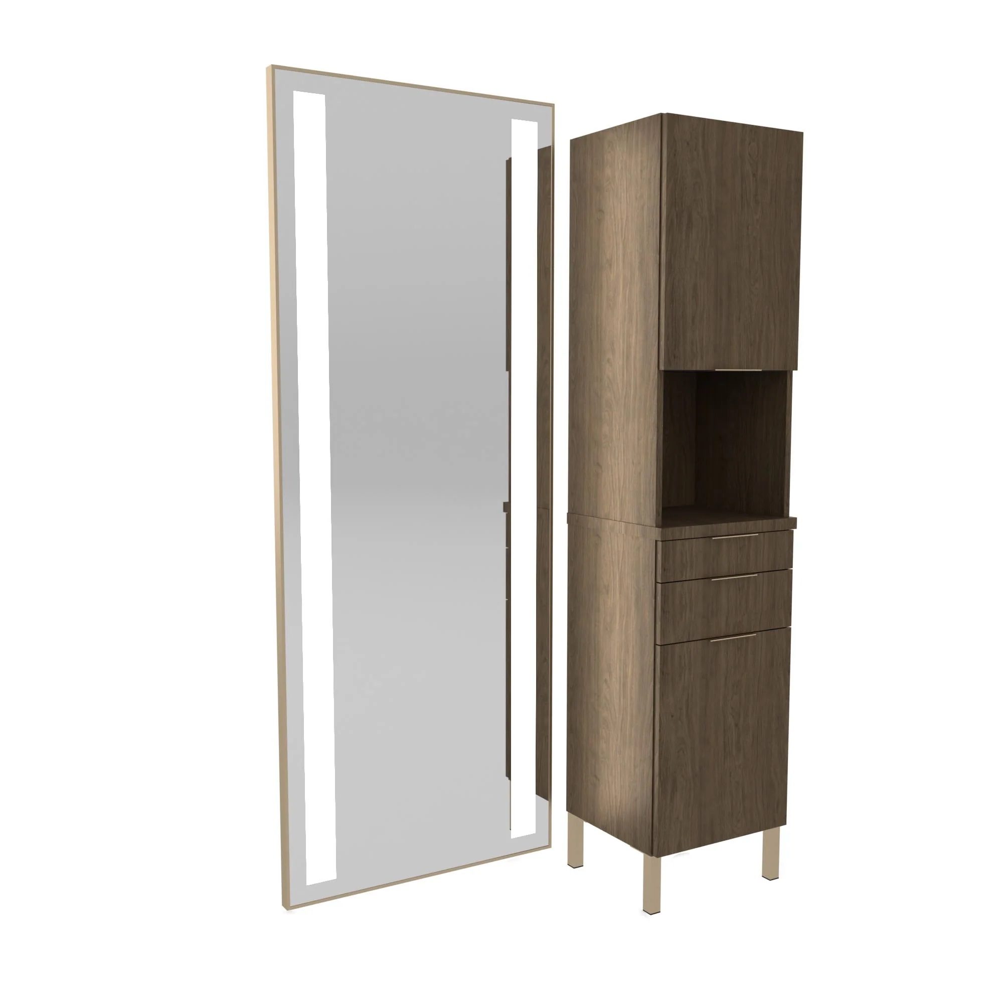 E1022P Tower Styling Station With Metal Legs - Image 2