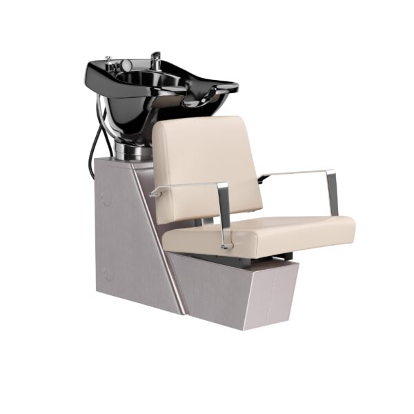 E3V Brushed Stainless Backwash Shampoo Unit