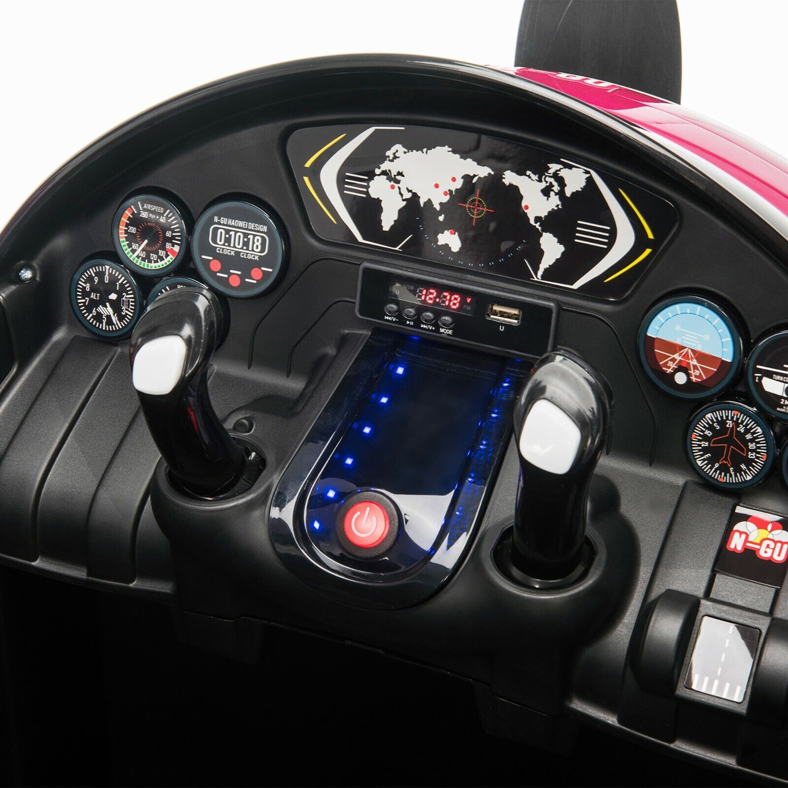 Pink Airplane Styling Chair For Girls High Quality Model - Image 4