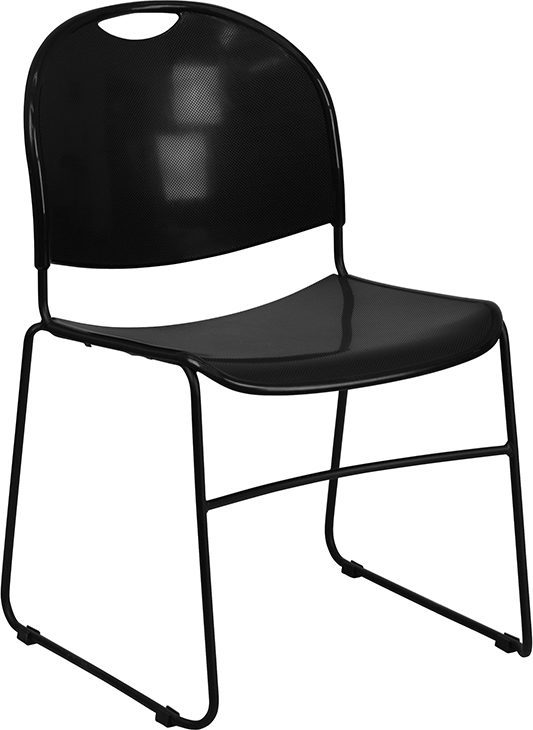 188 Black Stacking Class or Waiting Chair