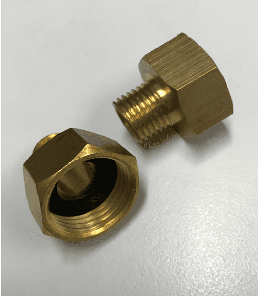 Half Inch to Quarter Inch Shampoo Water Line Faucet Adapter