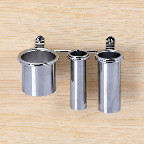 3 Ring Styling Tool Holder Wall or Cabinet Mount