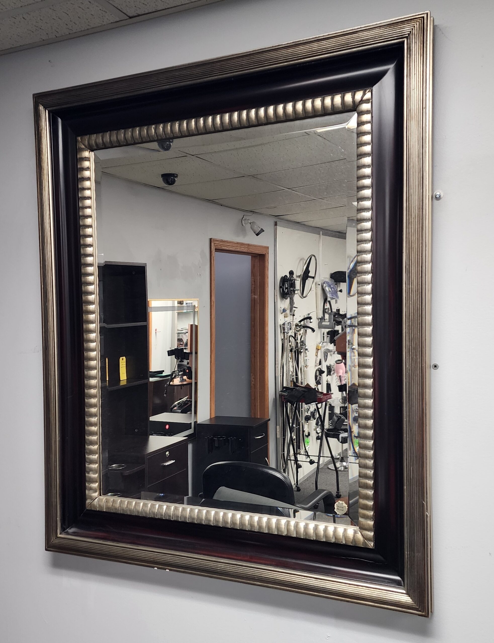 40 X 48 Beveled Mirror With Wood Frame