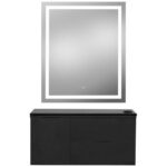 Silver Finish LED Lighted Touch Mirror Rectangle 30"W X 36"H- 9440 $0.00