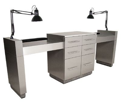 96 Inch Wide Made Manicure For 2 Nail Technicians