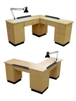 Custom L Shape Professional Manicure Table