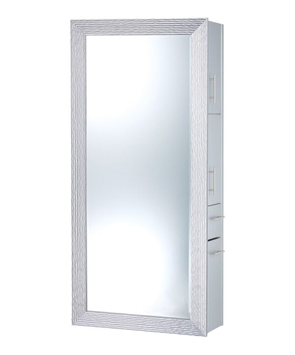 7727-SER02 Wave Black Styling Station With Mirror