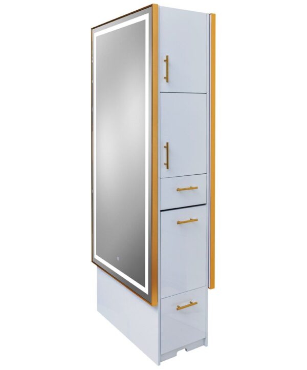 9220-2 Gold Lumina LED Back To Back Styling Island