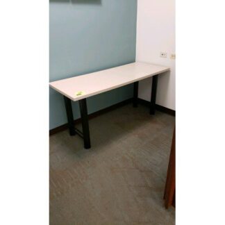 60"W X 24"D White Table for Products Solid Made In USA