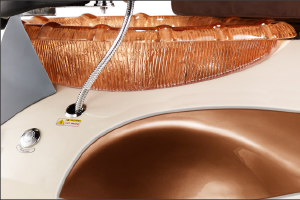 Empress SE Bone Base With Brown Trim Gold Resin Bowl $0.00