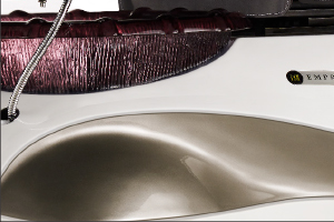 Empress SE White Base With SIlver Trim Black Nickel Resin Bowl $0.00